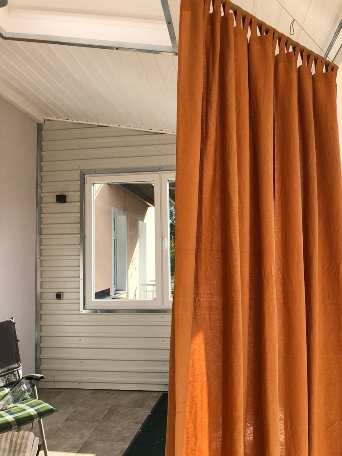 Cinnamon Cotton Curtains Handmade Cotton Curtains Soft Cotton Curtains 2 panel gallery
