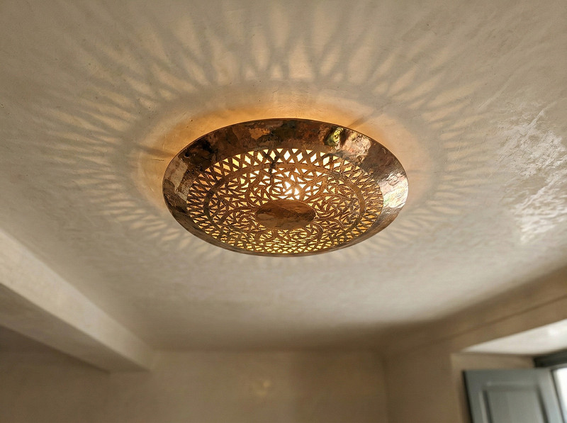 Moroccan Brass Wall Lamp Sconce Home Decor light, Handmade Lighting Copper gallery
