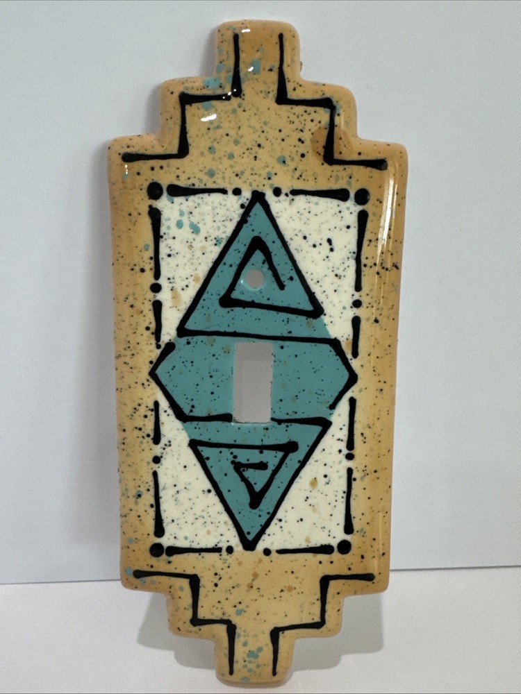 Cicada Ceramic Studio Single Light Switch Cover Southwest Tan Speckled