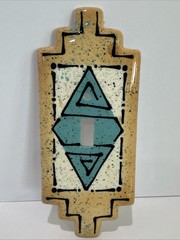 Cicada Ceramic Studio Single Light Switch Cover Southwest Tan Speckled