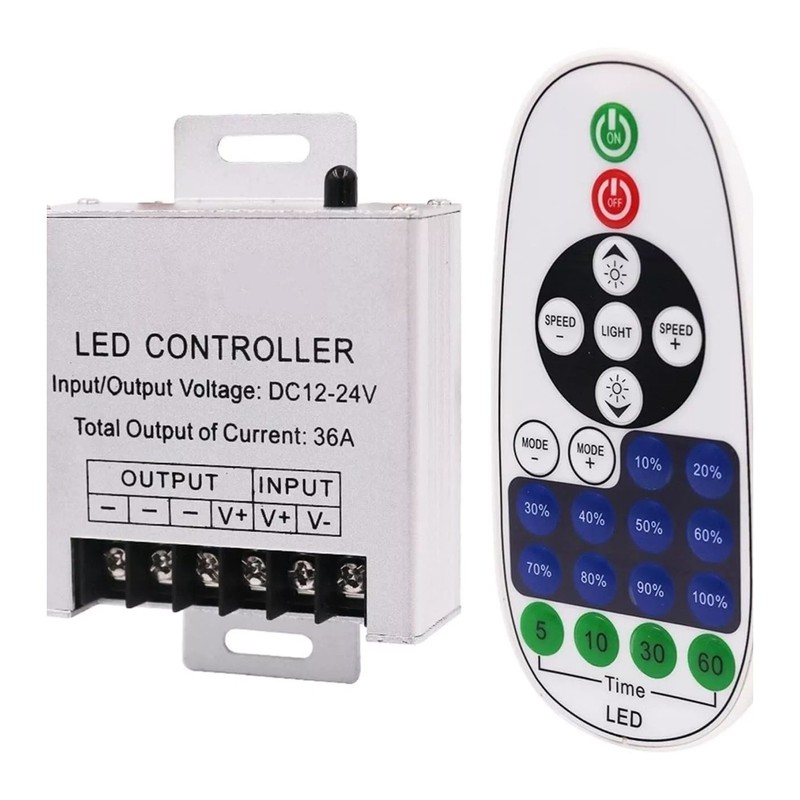 Infrared Models LED Light Dimmer Wireless IR 23Keys Remote Controller 36A 360W gallery