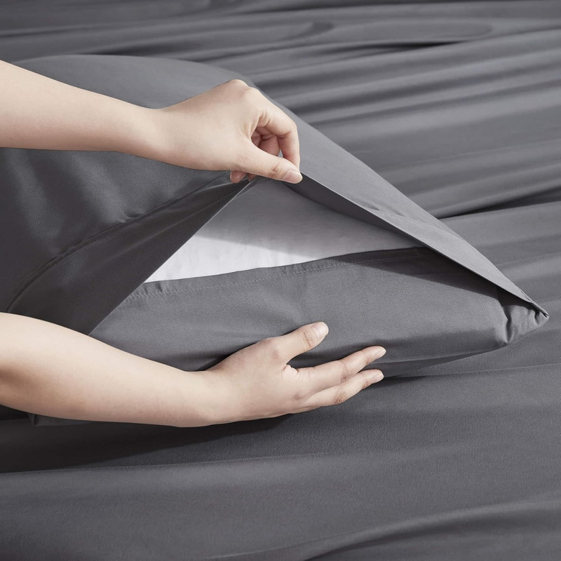 Extra Deep Pocket Queen Sheet Set - 6 Piece Breathable & Cooling Sheets - Hotel gallery