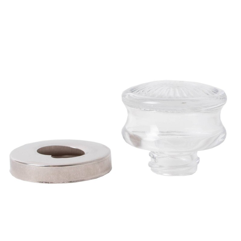 Percolator Top Knobs Clear Glass USA Made Set of 2 Sizes Small and Large gallery