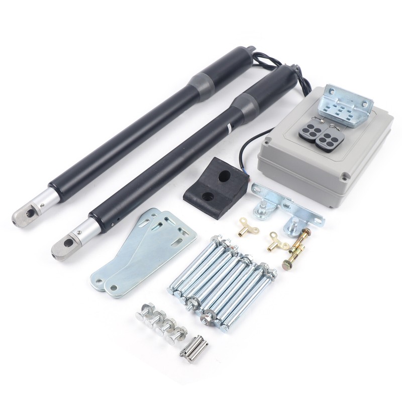 Automatic Arm Dual Swing Gate Opener Heavy Duty Kit Electric Remote Control Set gallery