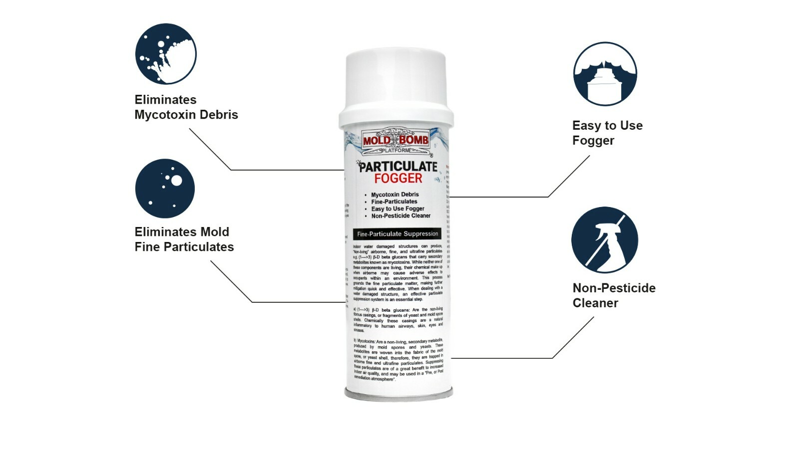 Mold Bomb Particulate Fogger | Suppresses Mold Spores, Mildew in One Treatment gallery
