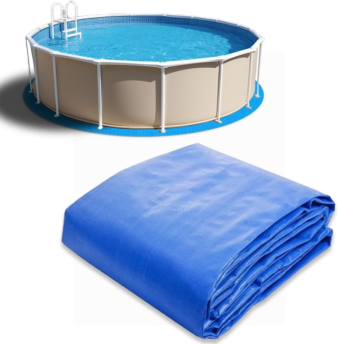 21 FT Round Above Ground Pool Liner Pad Heavy Duty Outdoor Pool Mat Underlayment gallery