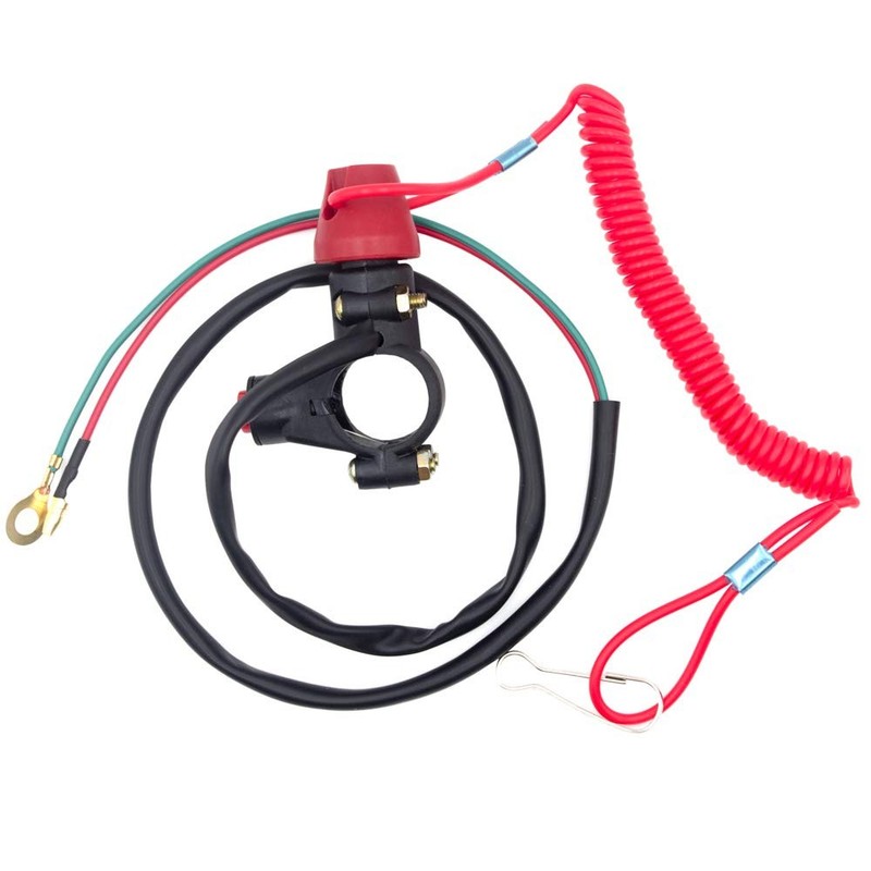 Royitay Kill Switch for 50cc 70cc 90cc 110cc 125cc 150cc 200cc 250cc ATV red gallery
