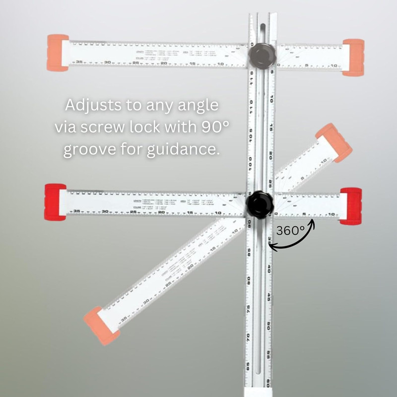 - 317 Adjustable Drywall T-Square Tool - Aluminum - for Layout and Marking - Fea gallery