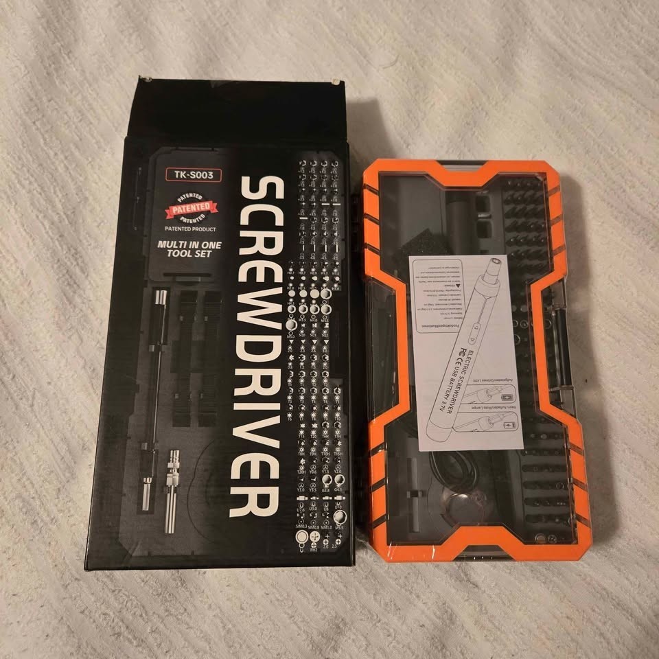 TK-S003 Multi-in-One Electric Screwdriver Tool Set 120 Piece NIB [66] gallery
