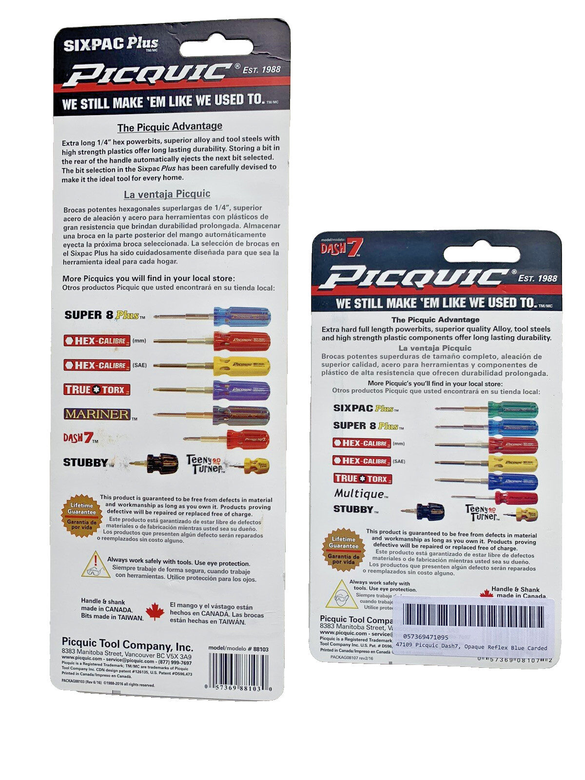 PICQUIC Screwdrivers - Multi Bit - SIXPAC Plus & Dash 7 "Reflex Blue" gallery