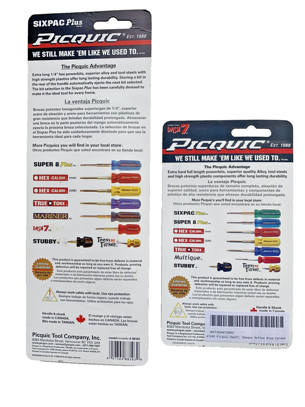 PICQUIC Screwdrivers - Multi Bit - SIXPAC Plus & Dash 7 "Reflex Blue" gallery