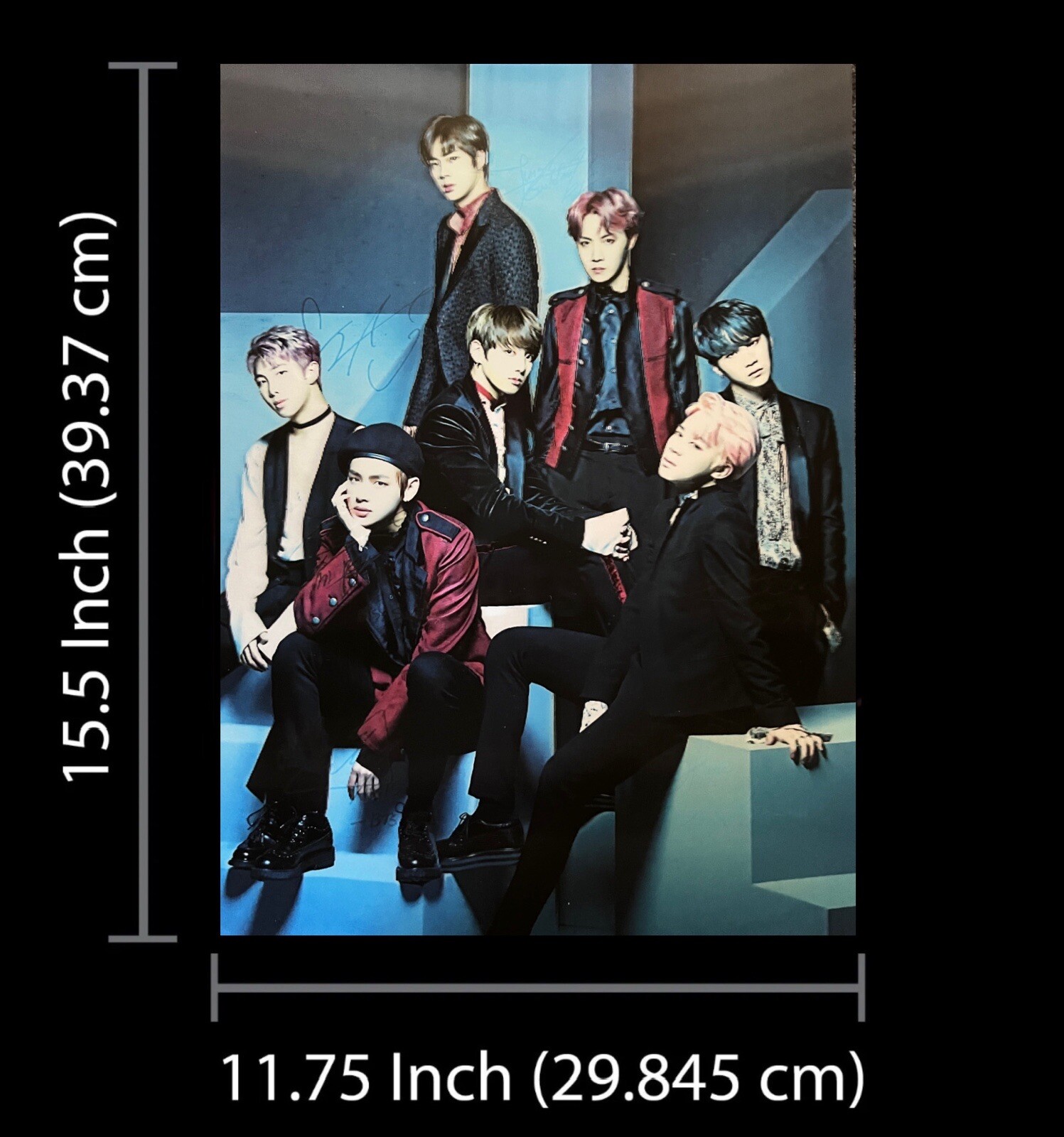 BTS-Jin、SUGA、j-hope、RM、Jimin、V、Jung Kook,3D Poster, 3D Effect ,3 images In One gallery