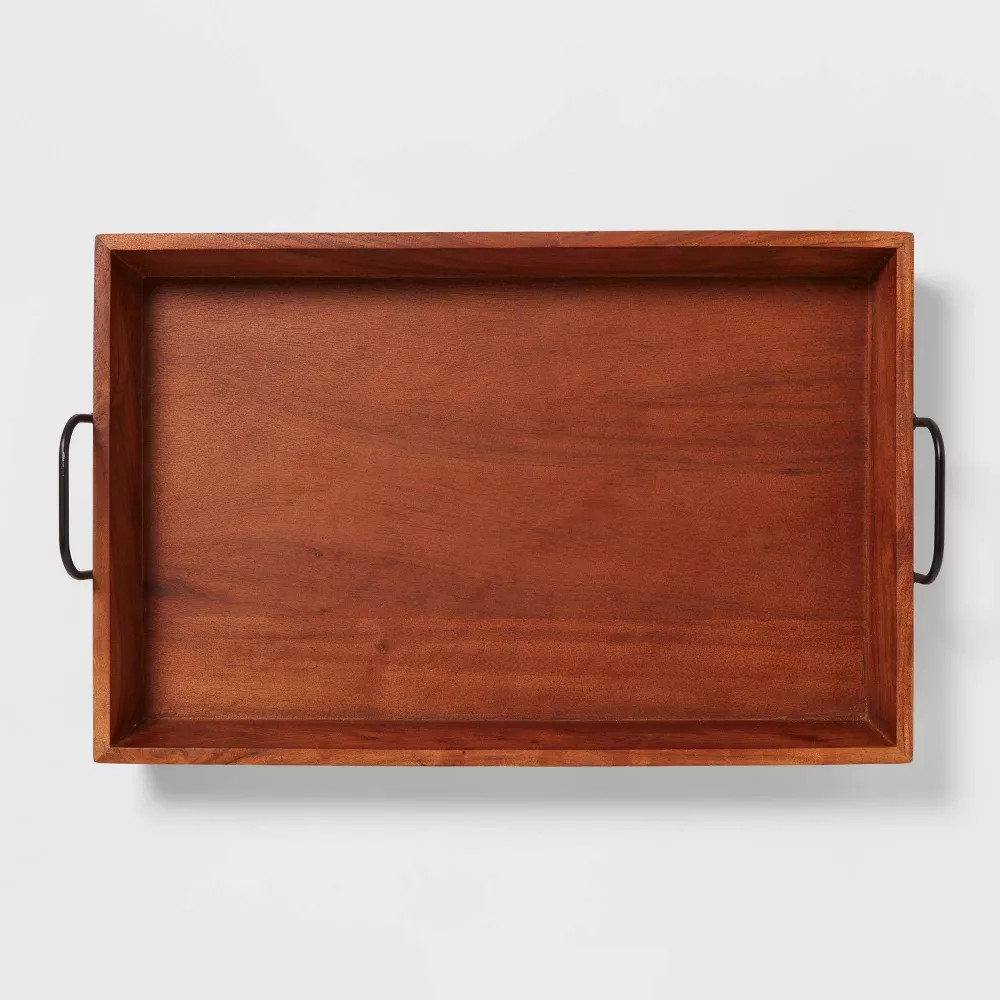 20" x 13" Wood Serving Tray - Threshold gallery