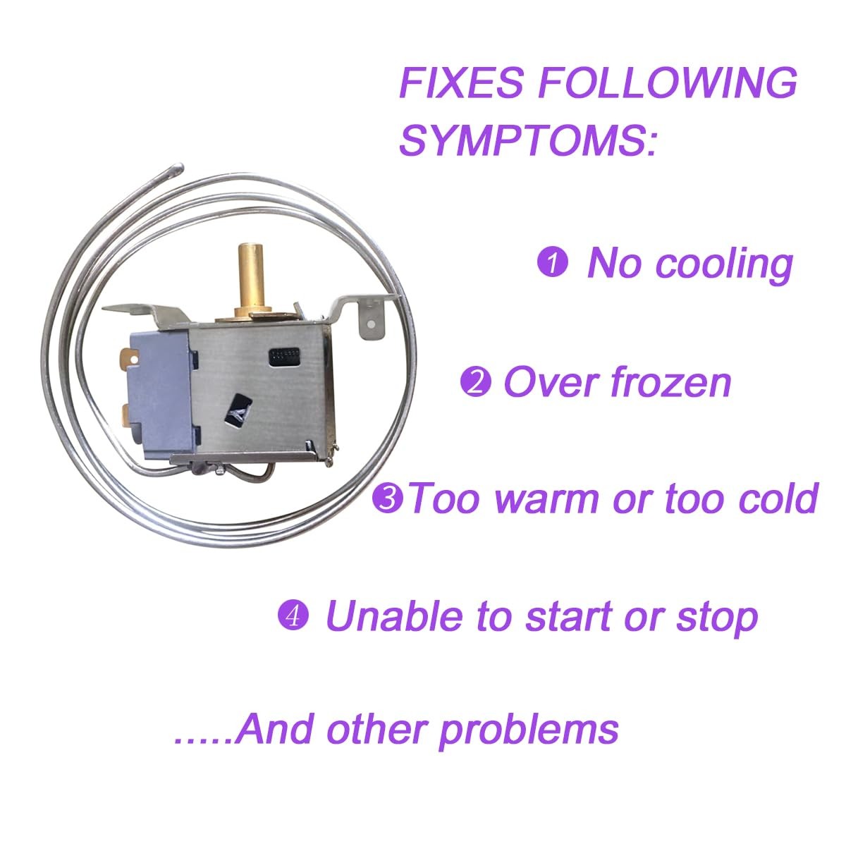 Fridge Freezer Thermostat Refrigerator Cold Temperature Control Universal WPF-20 gallery