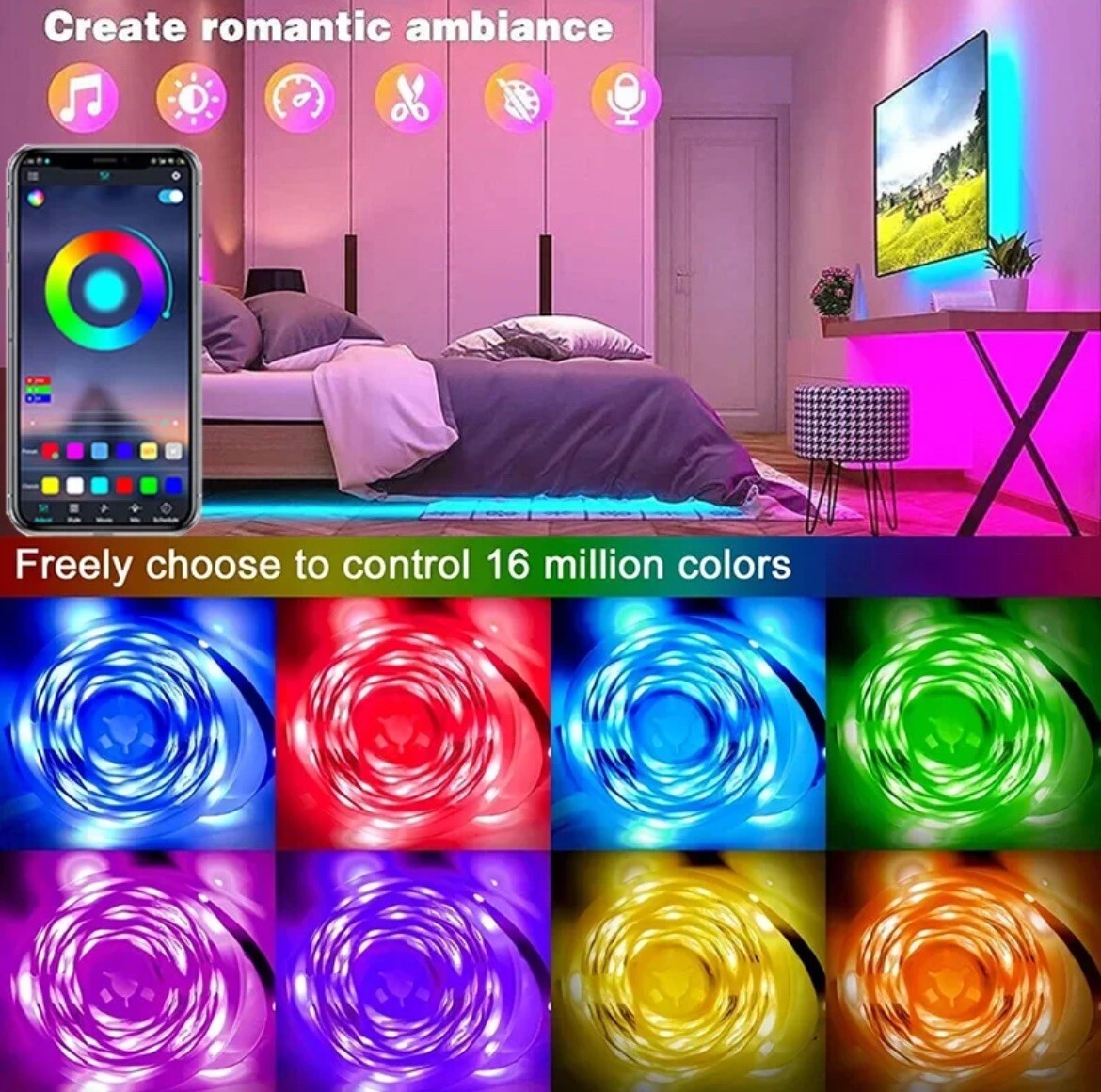 Led Light 20m Waterproof LED RGB Strip Lights gallery