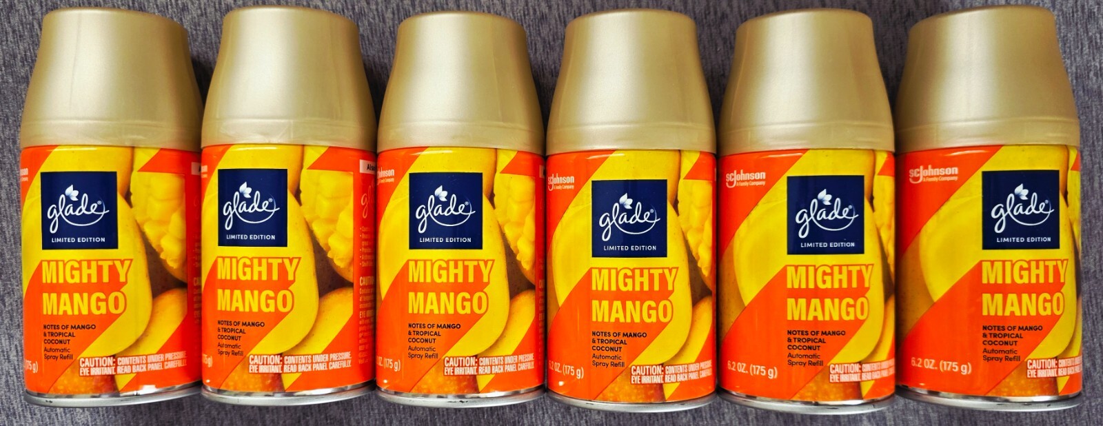 6 Glade Automatic Spray Refill, Air Freshener for Home and Bathroom Mighty Mango gallery