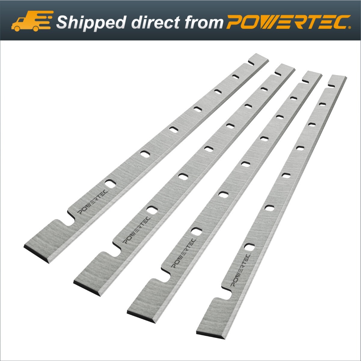 POWERTEC 12-1/2 inch Planer Blades Replacement for DeWalt DW7332 DW733 - 4pcs gallery