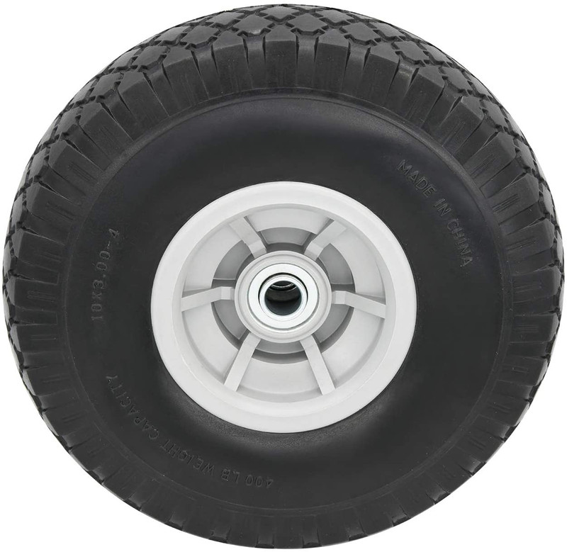 10" Flat Free Solid Tire Wheel，For Dolly Handtruck Cart，10" Flat Free Tires Air gallery