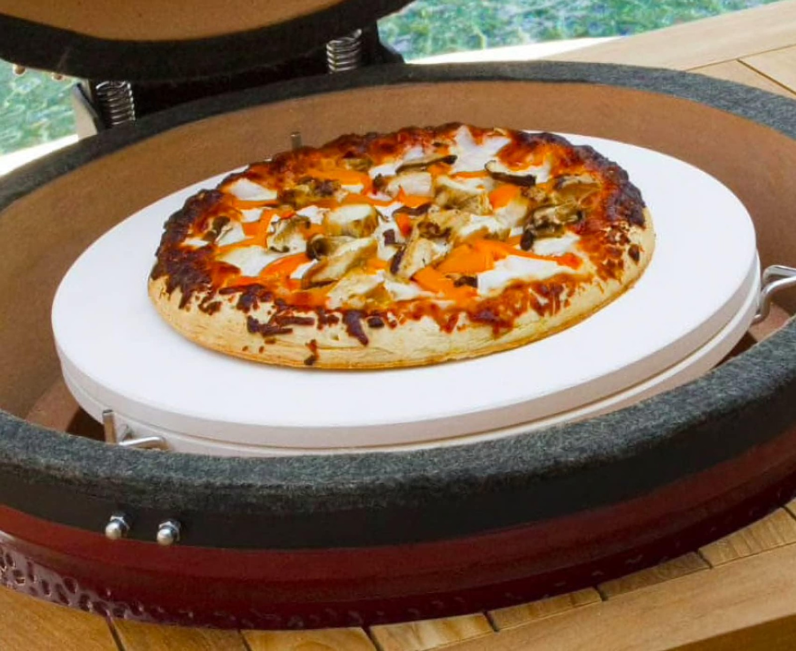11 Inch Kamado Pizza Stone Oven Baking Pizzaria BBQ Grill 15 Inch Compatible gallery