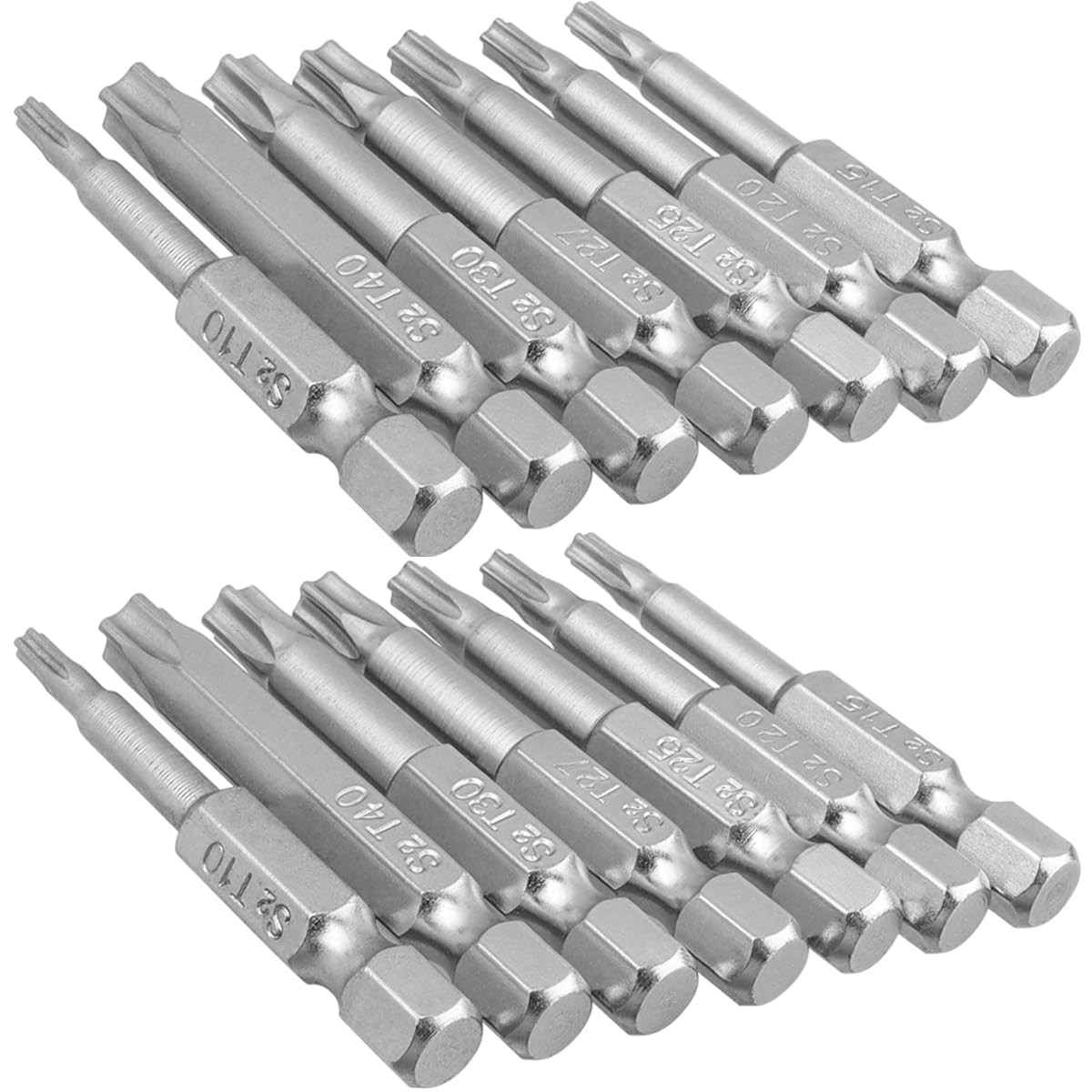 14Pcs 5 Point Torx Security Bits Magnetic 5 Point Star Tamper Proof Bit Set 1/4" gallery