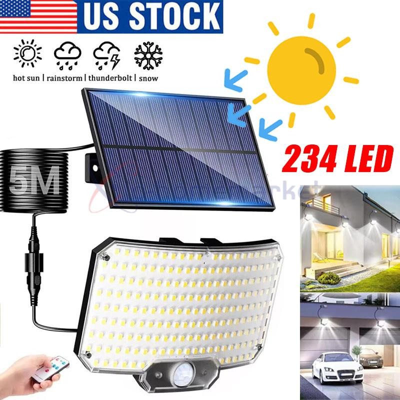 LED Solar Street Lights 9900000lm Security Flood Lamp Motion Sensor Outdoor Wall gallery