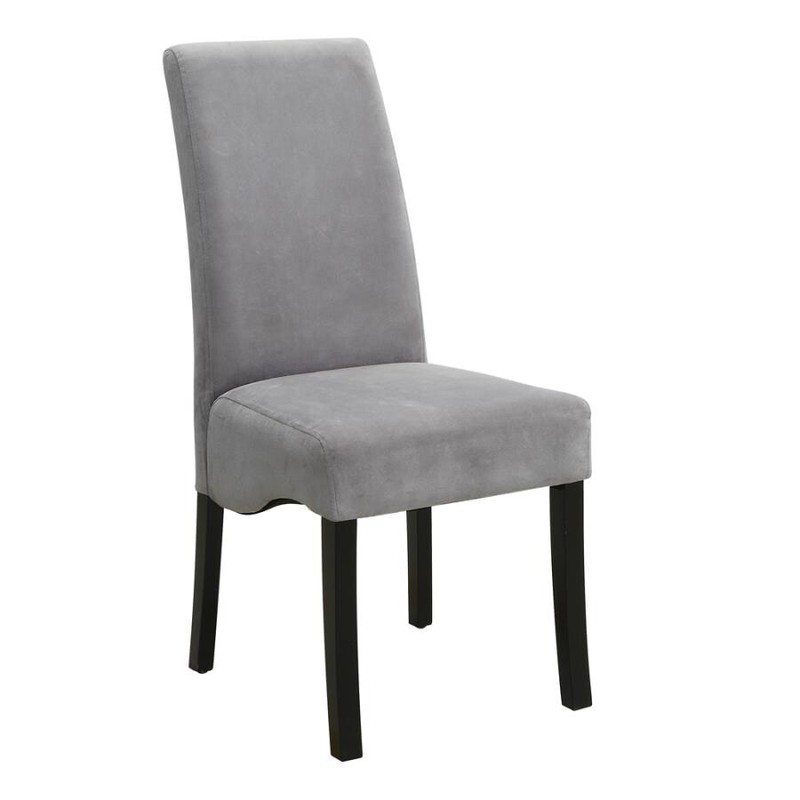BLACK WAVE DESIGN RECTANGULAR DINING TABLE GREY CHAIRS DININGROOM FURNITURE SET gallery