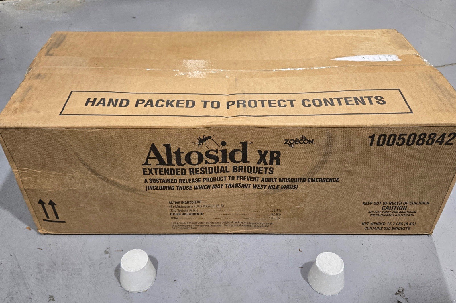 Zoëcon Altosid XR Sustained Release Mosquito Briquets 220 ct 17.7 lb gallery