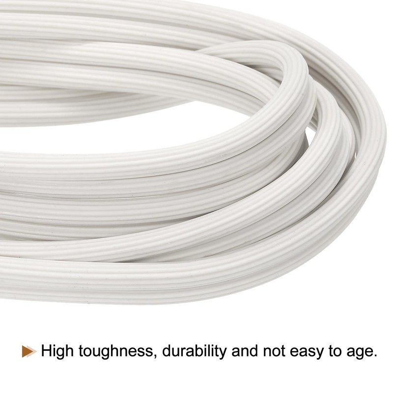 Screen Spline, 10M/32.81Ft Silicone Window Sealing Strip, 4.5mm OD White gallery