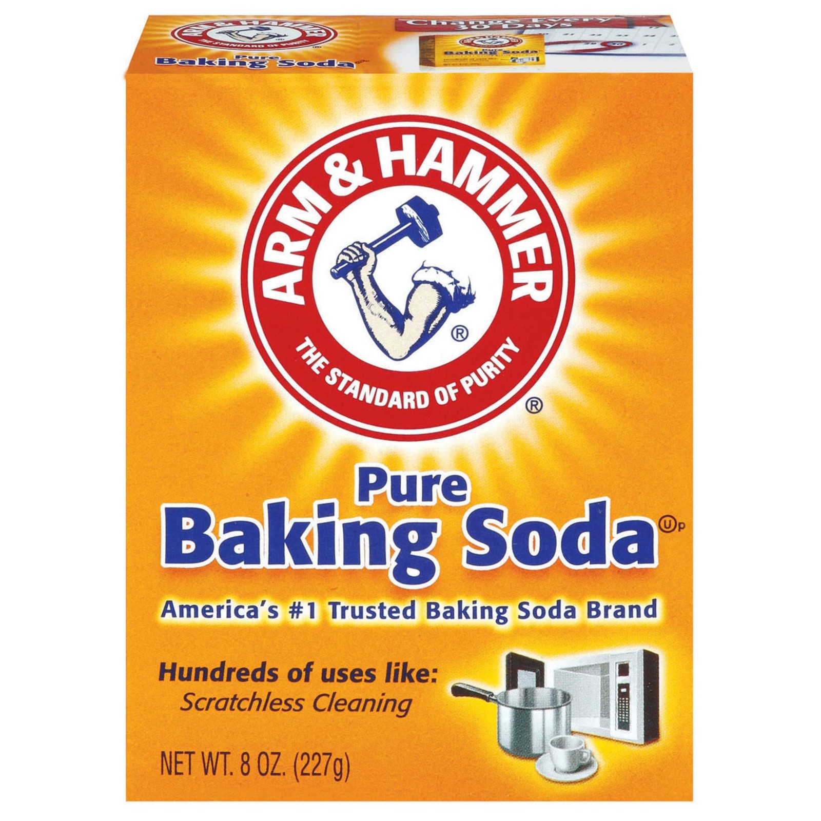 Arm & Hammer Pure Baking Soda, 8oz, Pack of 2 8 Ounce (Pack 2) gallery