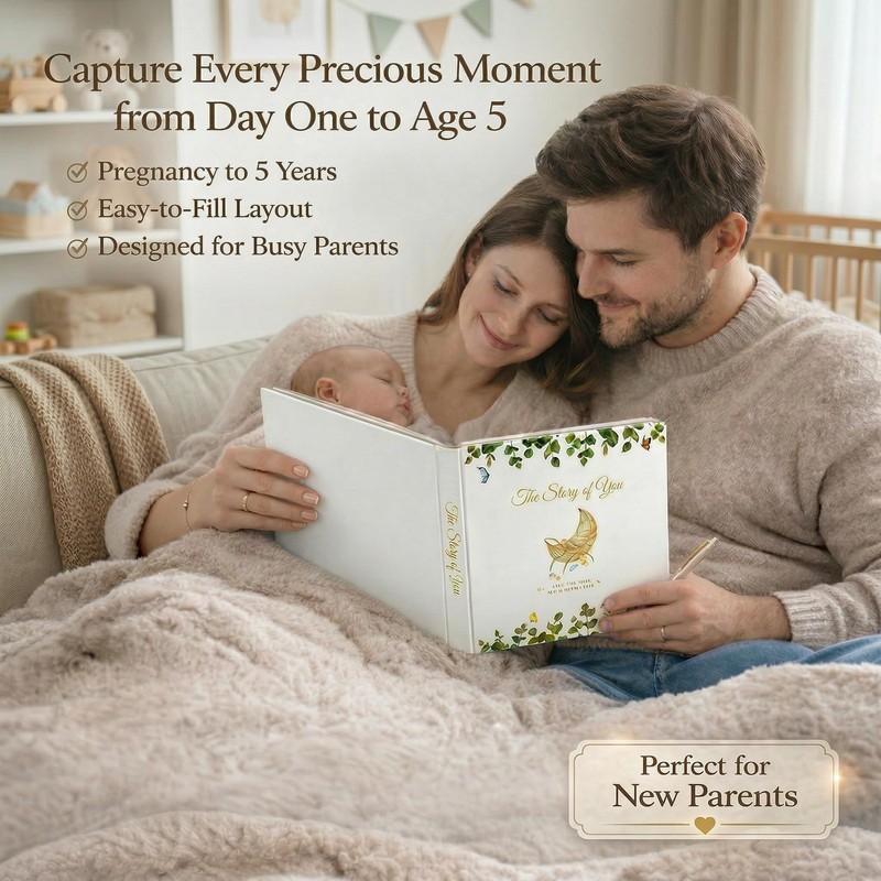 Baby Memory Book Keepsake – First 5 Years (Pregnancy to Age 5) | Gender Neutral gallery