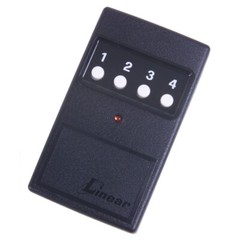 Linear DT-4A DNT00027B 4 Button Remote Transmitter 310MHz 8 Dip Switch Delta 3