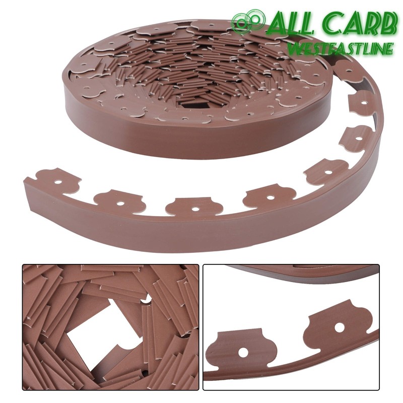 L-shaped Landscape Edging Border Kit No-Dig Garden Edge Lawn Border with Spikes gallery
