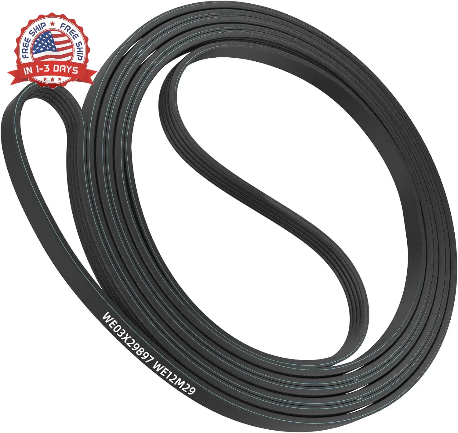 TEPU WE03X29897 WE12M29 Dryer Belt Compatible with ge and hotpoint, Dryer Drum B gallery