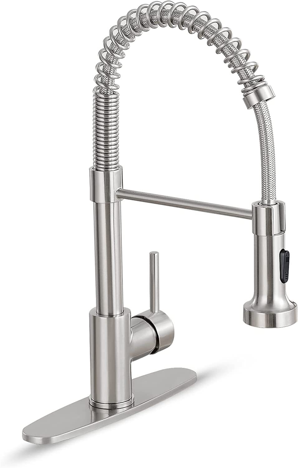Kitchen Faucet Stainless Steel Sink Tap Single Handle Pull Out & Down Sprayer gallery