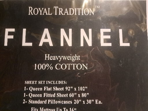 Royal Tradition Heavyweight 100% Cotton QUEEN Flannel Sheets WHITE gallery