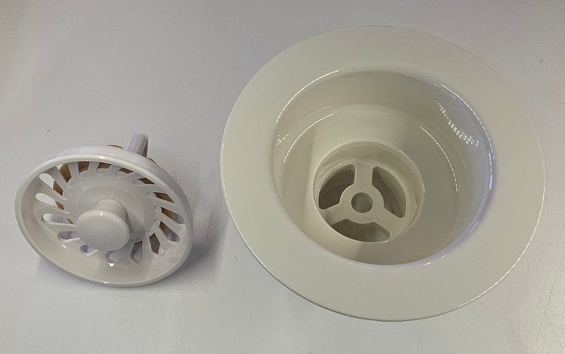 *NEW* JB Kitchen Sink Strainer Two Piece, BISCUIT 332552 ECONOMY STRAINER gallery