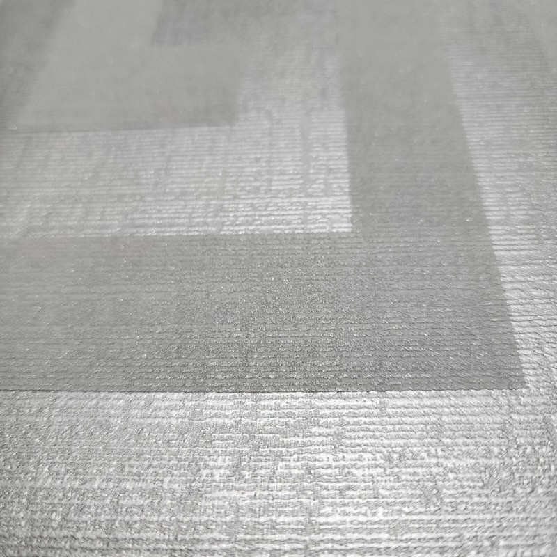 Geometric gray silver metallic matte greek key textured geo wallpaper 3D CR33400 gallery