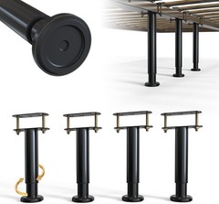 4Pcs Adjustable Height Bed Frame Support Leg, Extra Sturdy Steel Bed Frame Su…