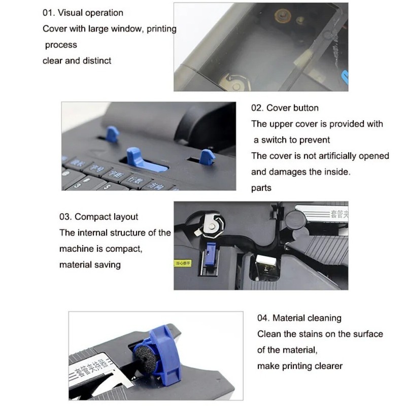 Wire Marking Machine Computerised Hose Heat Shrinkable Sleeve Printer Cords gallery