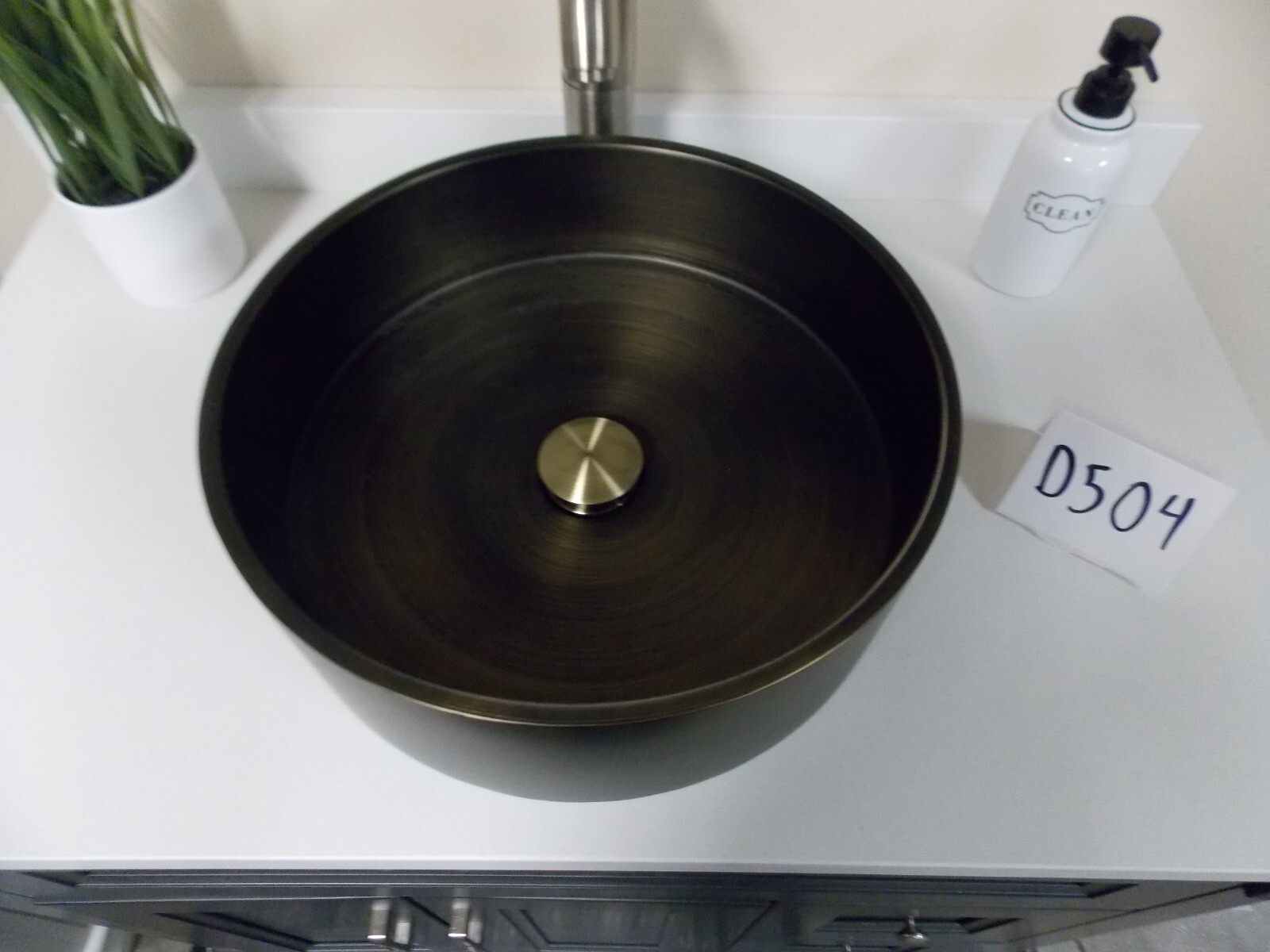 Eden Bath Round Stainless Steel Vessel Sink (EB_SS003AT, D504) gallery