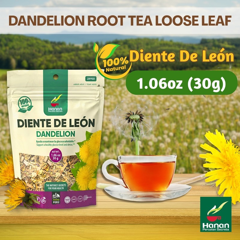 Dandelion Loose Leaf and Root Tea - Te de Diente de Leon Herbal Tea from Peru 2 gallery