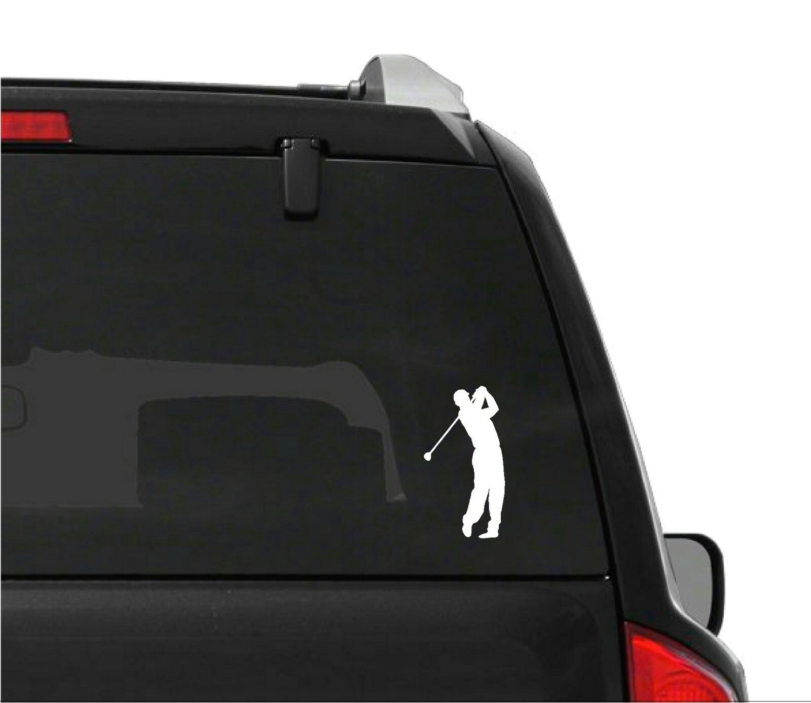 Golf Player Vinyl Decal Car Window Laptop Golfer Sticker gallery