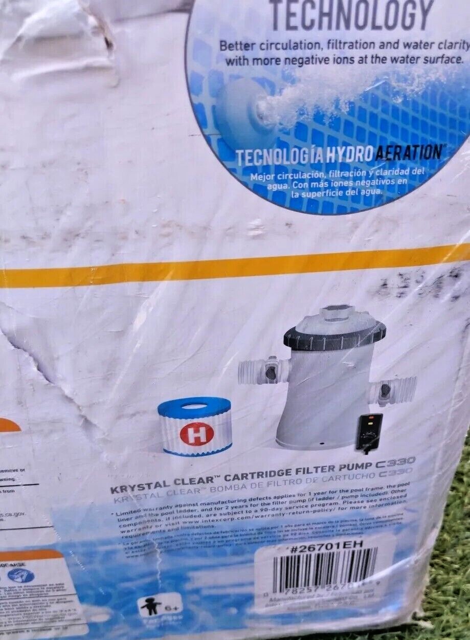 Intex 26701EH 10ft x 30in Prism Frame Above Ground Swimming Pool with Pump. gallery