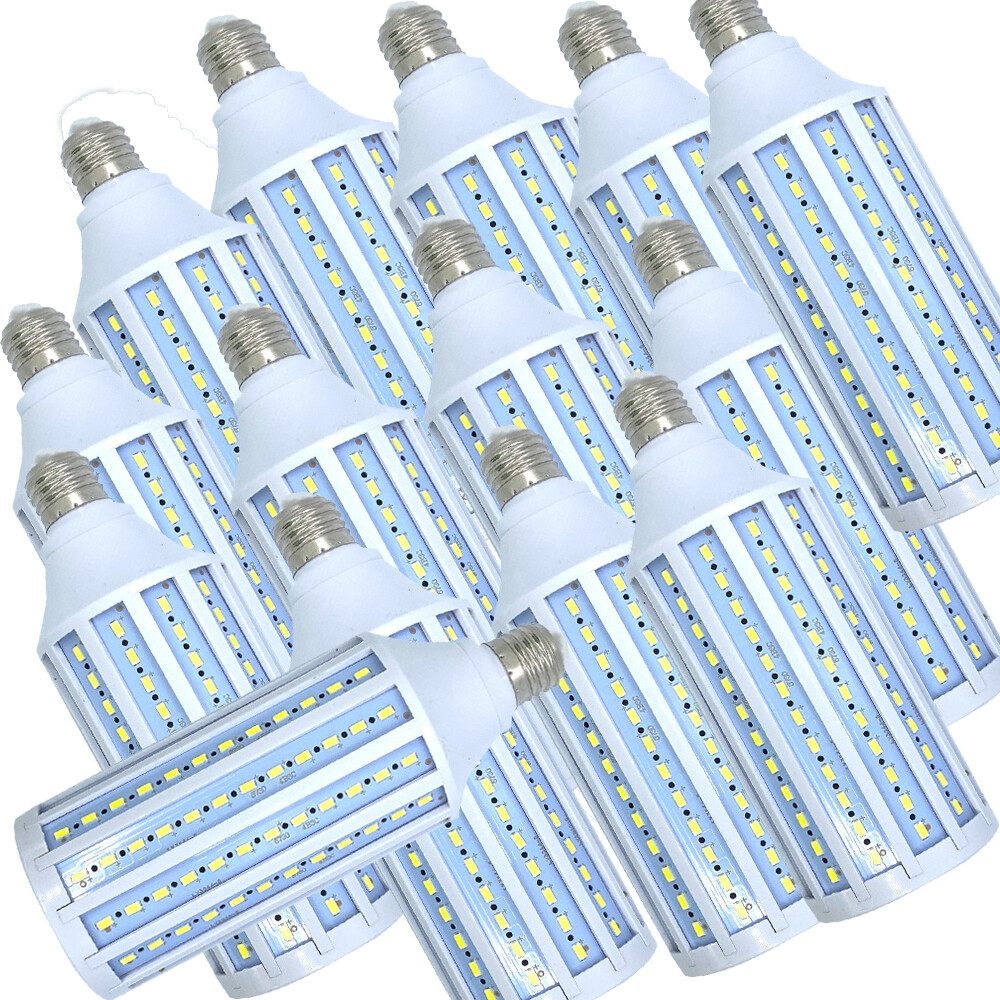 E26 LED Corn Light Bulb 6000K Cool Daylight White Super Bright 50W 60W 450W Eq. gallery