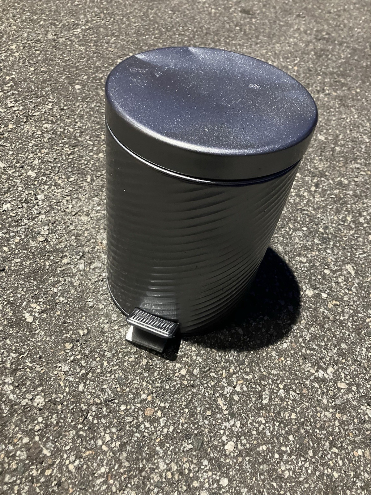 Grey Metal Step Trash Can gallery