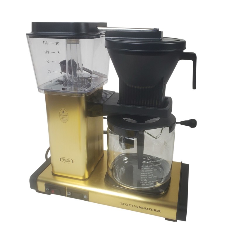 Technivorm Moccamaster 53936 KBGV Coffee Maker Brushed Brass 40 oz Chipped Plate gallery