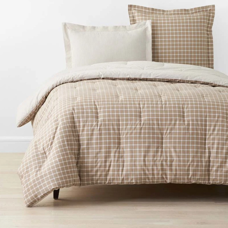 The Company Store Stripes and Plaids Cool Yarn-Dyed Cotton Percale Comforter gallery