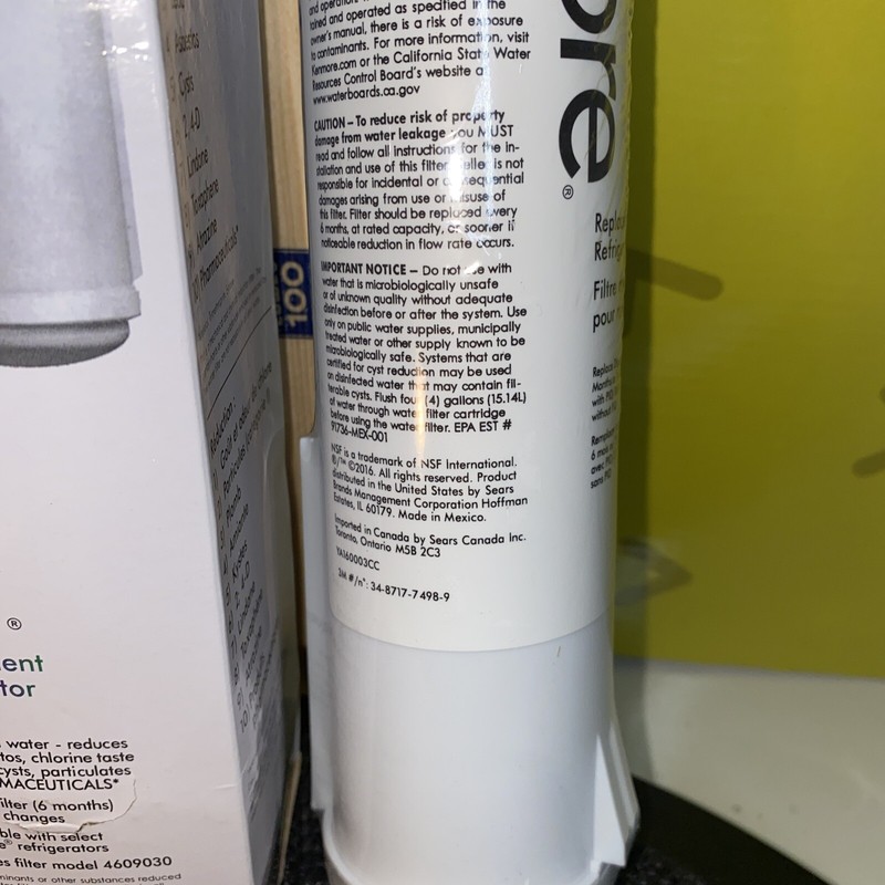 Kenmore Refrigerator Replacement Filter 4609083 NEW! Sealed gallery