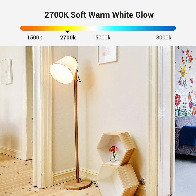 DEWENWILS 2Prong Light Bulbs Dimmable GU24 LED Light Bulb 2700K Warm White 4Pack gallery