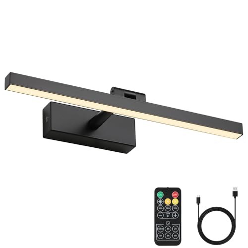 Wireless Picture Light Battery Operated Gallery Light with 15.35 inch Black gallery